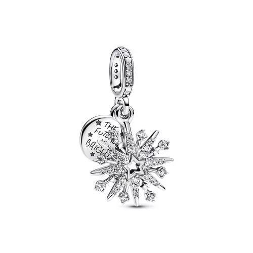 Pandora Sparkling Firework Double Dangle hela 793512C01-1