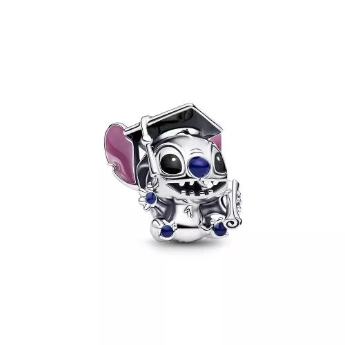Pandora Disney Stitch Graduation Charm hela 793789C01-1