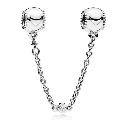 Pandora Embossed Hearts -turvaketju 796457CZ-05-1