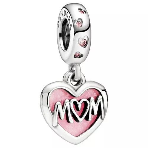 Pandora Mum Script Heart hela 798887C01-1