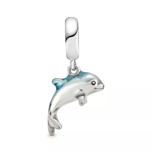 Pandora Shimmerin Dolphin Dangle Charm hela 798947C01-1