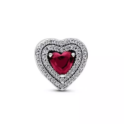 Pandora Timeless Sparkling Red Levelled Heart hela 799218C02-1