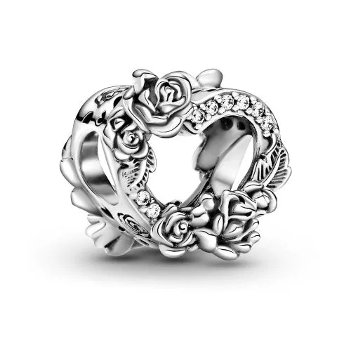 Pandora Open Heart & Rose Flowers -hela 799281C01-1