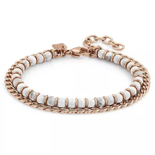 Nomination Instinct Rose White Agate rannekoru 027901/042-1