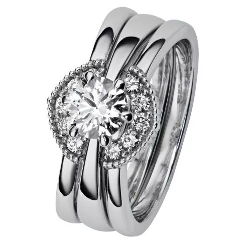 Kohinoor Gloria -timanttisormus (SIVUSORMUS) 934-238V-10B3-1