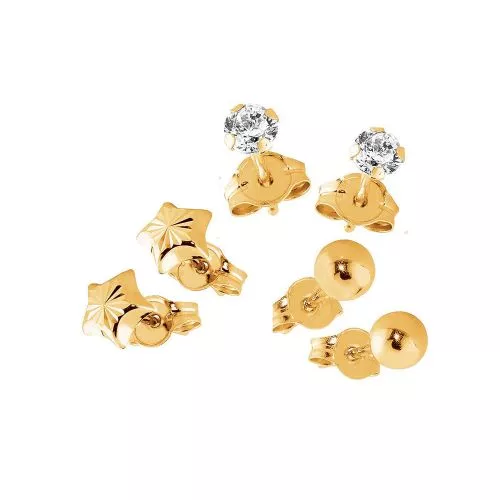 Gold Satz 9K EARRINGS SET-1