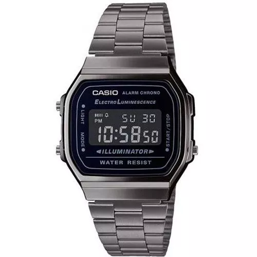 Casio Vintage Grey Metallic -rannekello A168WEGG-1BEF-1