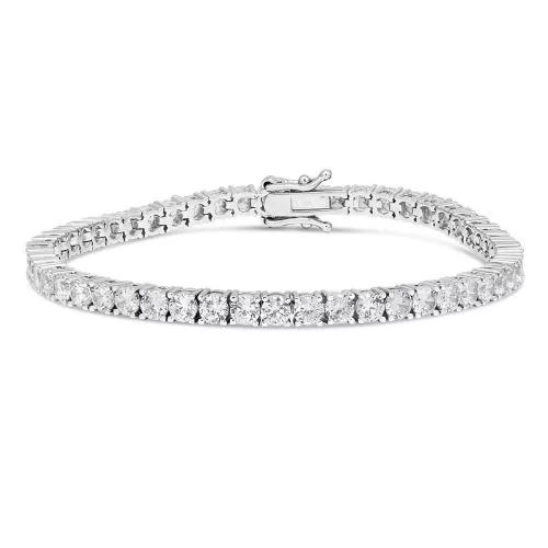 Hopeinen rannekoru 18,5 cm BOL-B0035Z-1