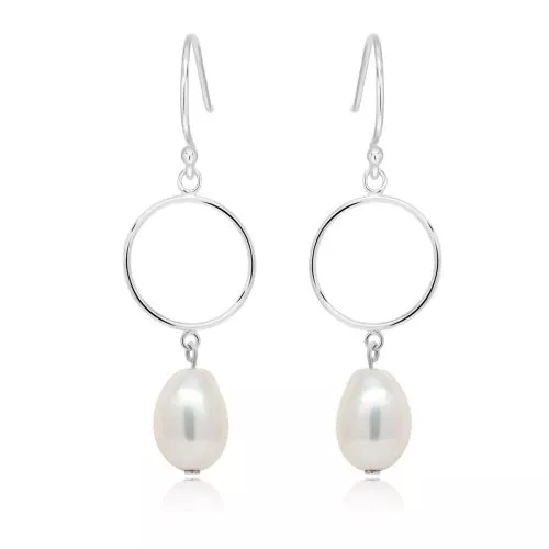 Hopeiset korvakorut / helmi BOL-E1175P-0