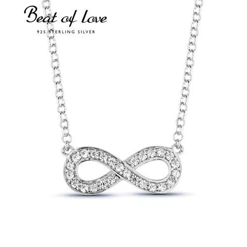 Hopeinen kaulakoru, ikuisuus BOL-N0048Z/42-45CM-1