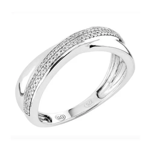 Valkokultainen timanttisormus BR-6263-4