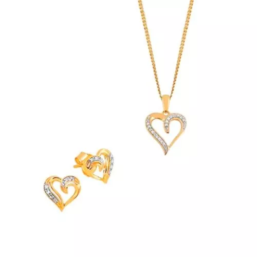 Kultainen korusetti, sydän