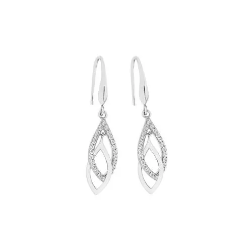 Hopeiset korvakorut / lehdet BVE-2101144-A-18-RH-1