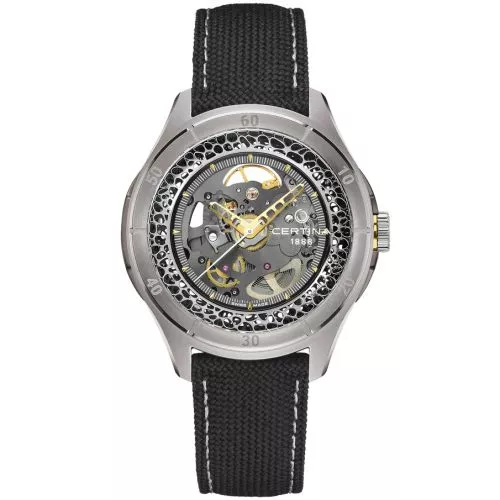 Certina DS Skeleton Automatic Grey Leather C042.407.56.081.10-0