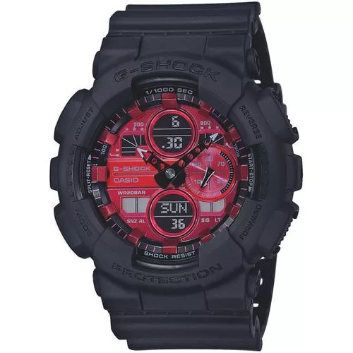 Casio G-Shock Adrenaline Red Series -rannekello GA-140AR-1AER-1