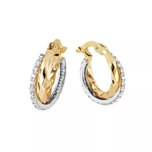 Kultaiset rengaskorvakorut CTE200934-YW-II-FCZ-1