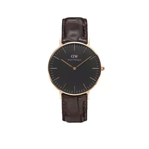 Daniel Wellington Classic Black York Rose 36mm -rannekello DW00100140-1
