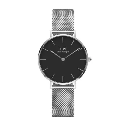 Daniel Wellington Classic Petite Sterling -rannekello (black) DW00100162-1