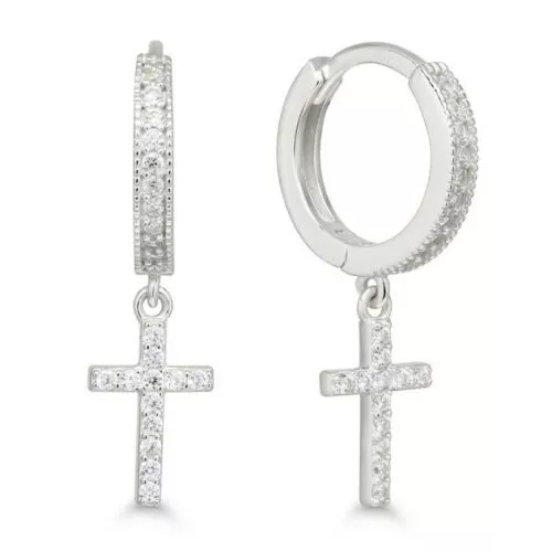 Hopeiset ristikorvakorut E-1912Z-1