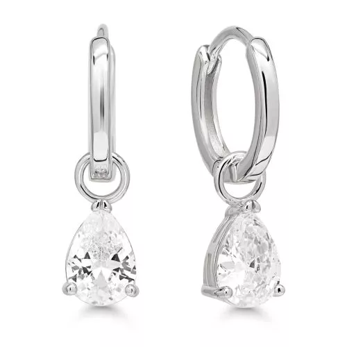 Hopeiset korvakorut E-24483Z-1