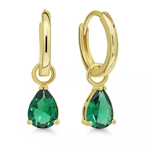 Hopeiset korvakorut / kullattu E-24483ZGVIHR-1