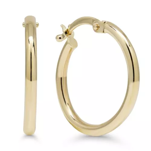 Gold Ohrringe 19mm  E-6042-1