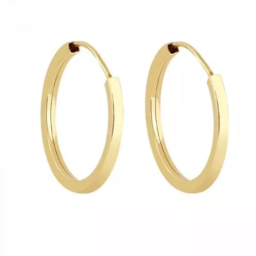 Kultaiset korvarenkaat E15Q15FXPOLY-1