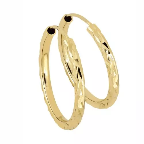 Kultaiset korvarenkaat E2T-FX-15-D3-1