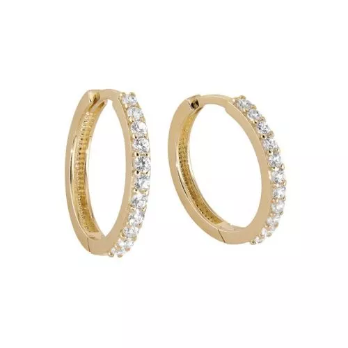 Kultaiset korvarenkaat 16 x 2 mm 9K EE1069-01-1