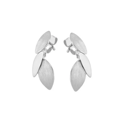 Hopeiset korvakorut / lehti 21 mm ENC23936002-1