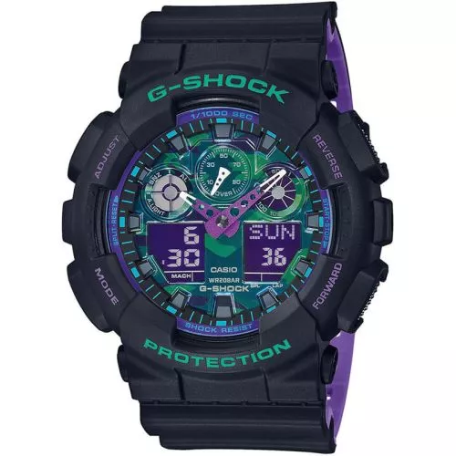 Casio G-Shock -rannekello GA-100BL-1AER-1