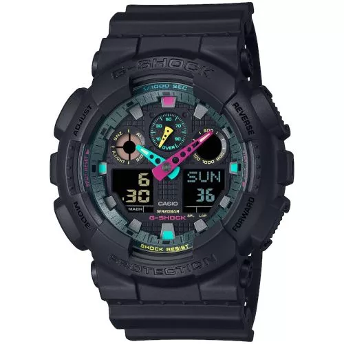 Casio G-Shock Multi Fluorescent Accents GA-100MF-1AER-1