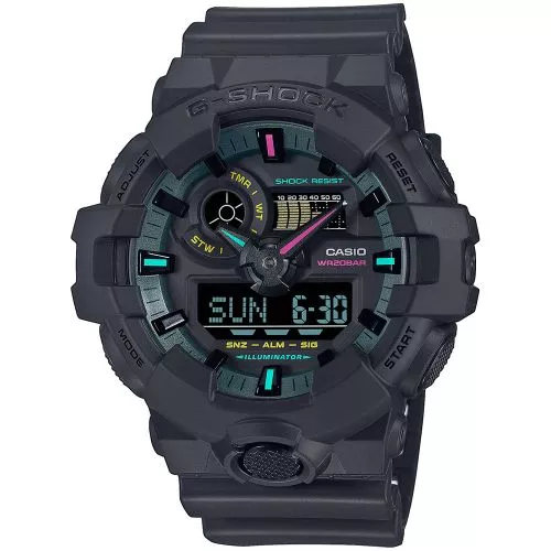Casio G-Shock Multi Fluorescent Accents GA-700MF-1AER-1