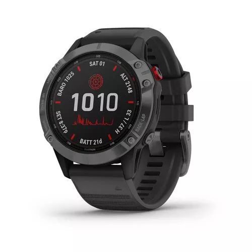 Garmin Fenix 6 Pro Solar Slate Grey with Black 010-02410-15-1