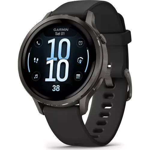 Garmin Venu 4 41mm Slate with Black Silicone Band 010-03013-02