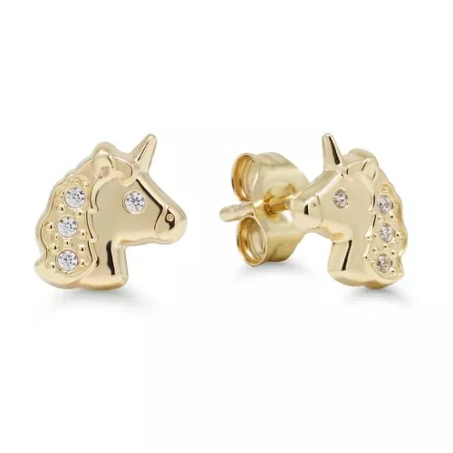 Gold Ohrringe, Einhorn GE-2557Z-1