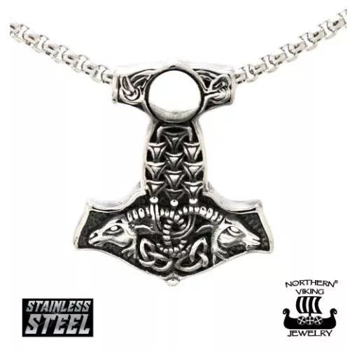 Northern Viking Jewelry Goat Thorin Vasara Halskette 50 cm NVJRS084-1
