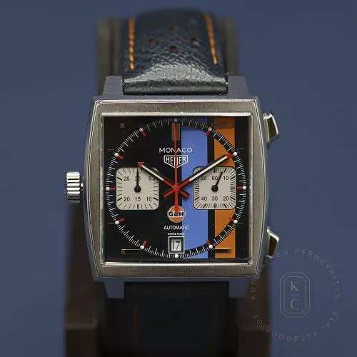 Pre-Owned TAG Heuer Monaco Gulf Steve McQueen limited edition CAW211RW-6