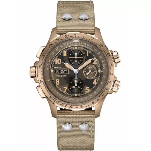 Hamilton Khaki X-Wind Day Date Auto Chrono H77916920-1