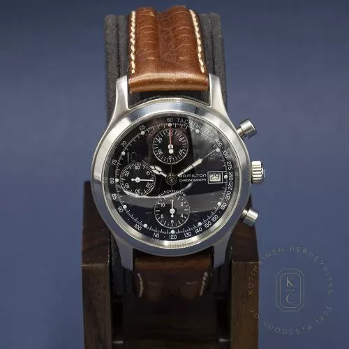 Pre-Owned Hamilton Khaki Military Aviator chronograph-1