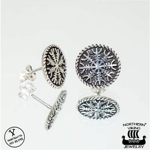 Northern Viking Jewelry Helm of Awe Ohrringe NVJKK023-1