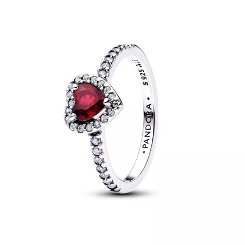 Pandora Elevated Fuchsia Rose Heart sormus 198421C13