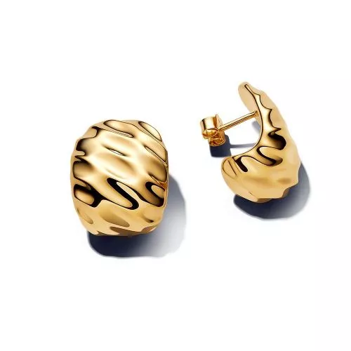 Pandora Rippled Wide Hoop korvakorut 263879C00-1