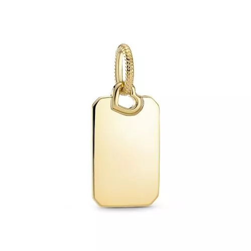 Pandora Rectangle Engravable Tag Pendant hela 368611C00