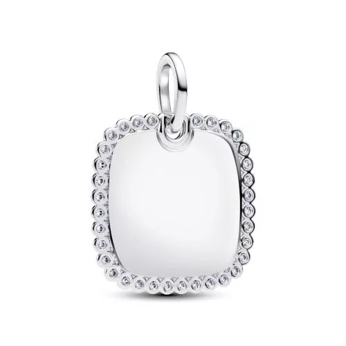 Pandora Engravable Square Tag Pendant Hänge 394009C01