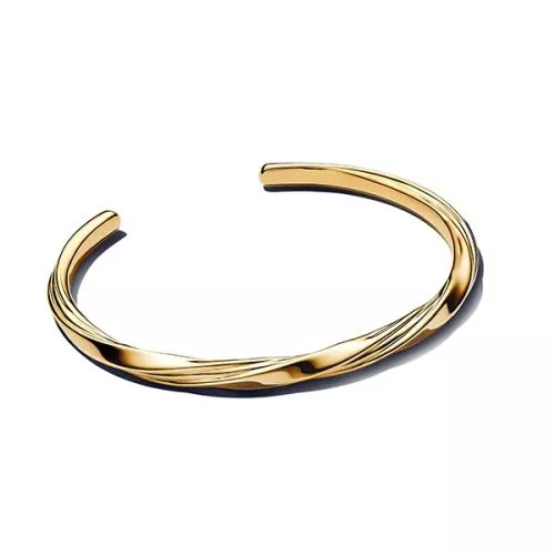 Pandora Twisted Open Bangle rannekoru 563869C00-2