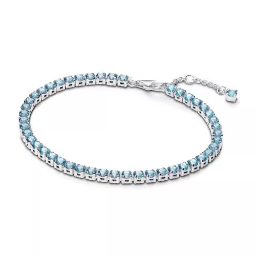 Pandora Sparkling Light Blue Armband 20 cm 591469C03