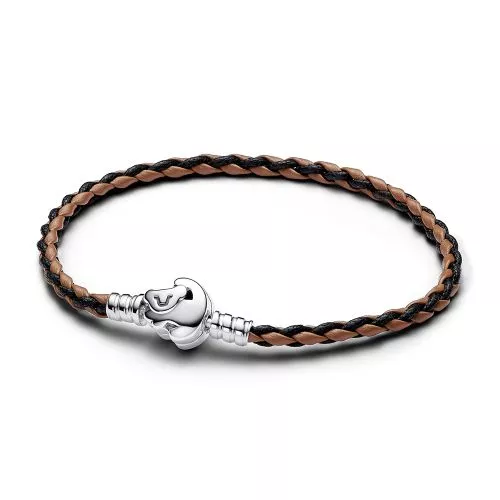Pandora Moments Braided Leather Disney The Lion King Clasp rannekoru 20,5 cm  593361C01-S3-1
