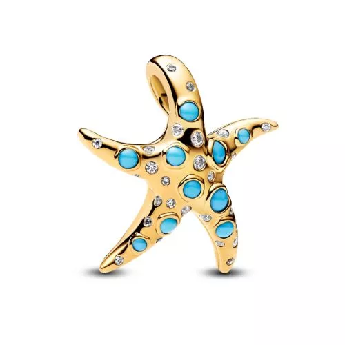 Pandora Sparkling Blue Starfish Dangle hela 763818C01-1