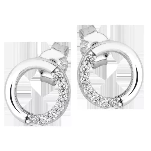 Silber  Zucht Ohrringe EB0912-02-1